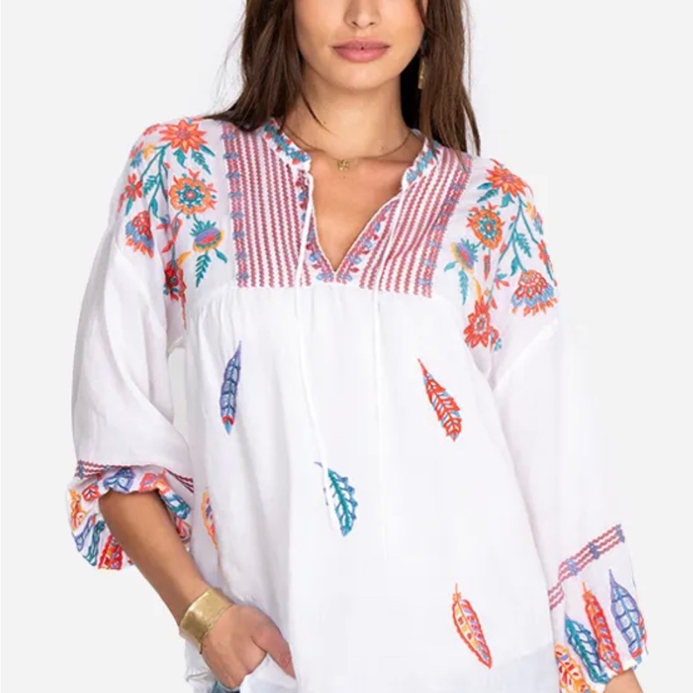 NWOTJohnny Was BEREGINIA Gorgeous Embroidered Blouse!